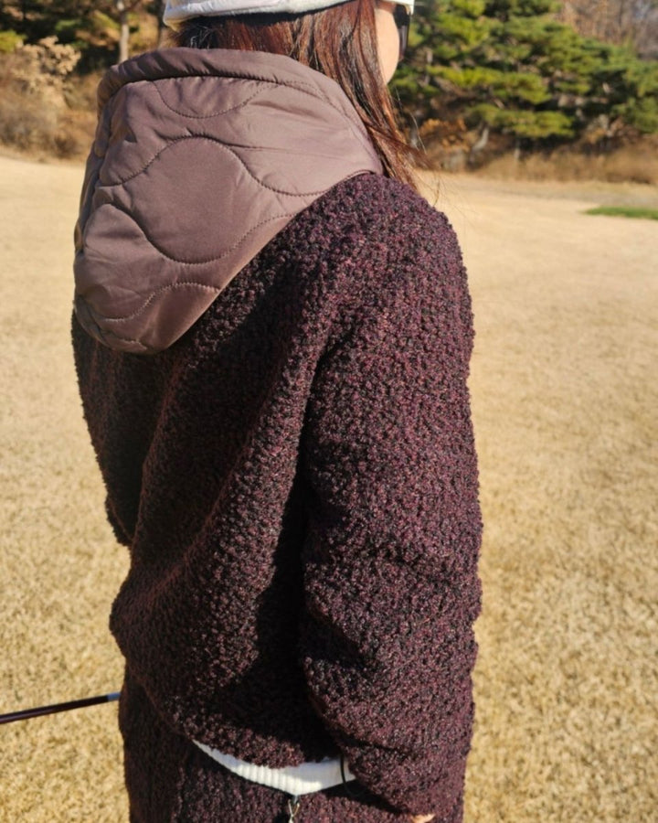 ボア×キルティング フーディプルオーバー　CH927 - Chamule