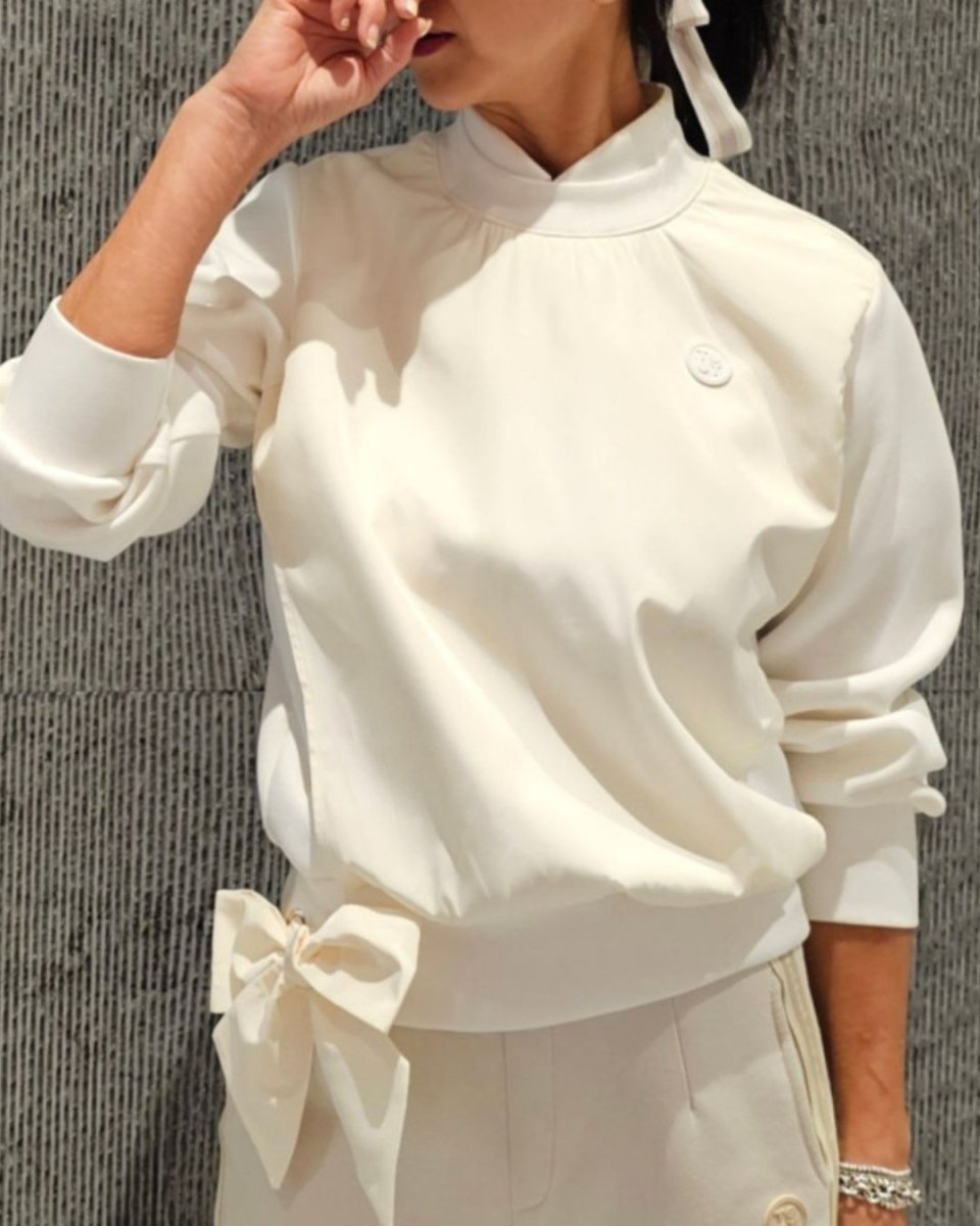 リボンアクセントデザイン ゴルフトップス CH928 - Chamule