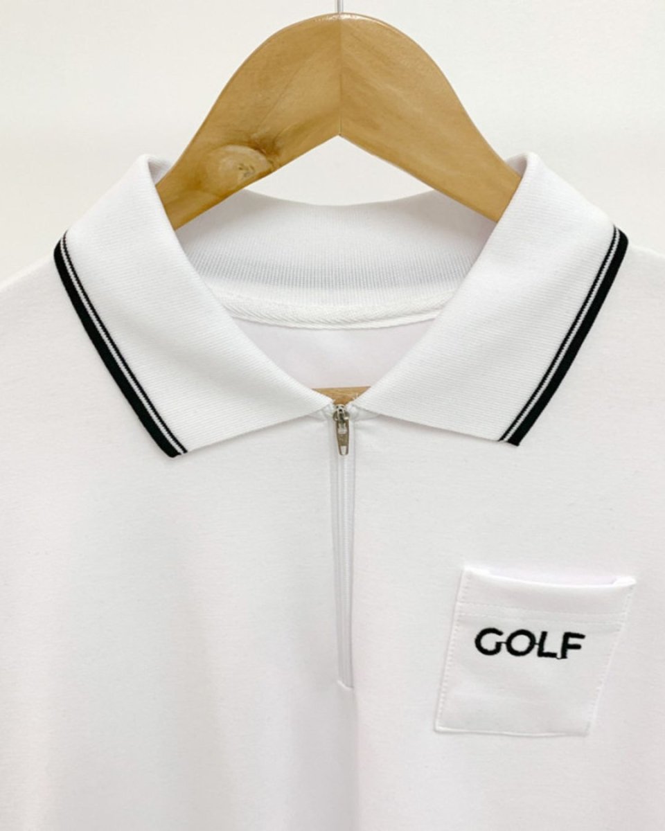 ポロカラー ジップアップポロシャツ CH932 - Chamule