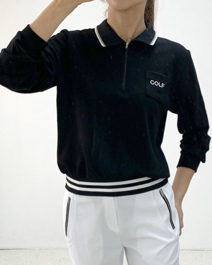 ポロカラー ジップアップポロシャツ CH932 - Chamule