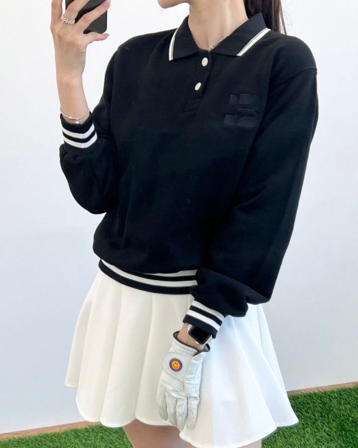 ラインリブ襟付きゴルフトップス CH934 - Chamule