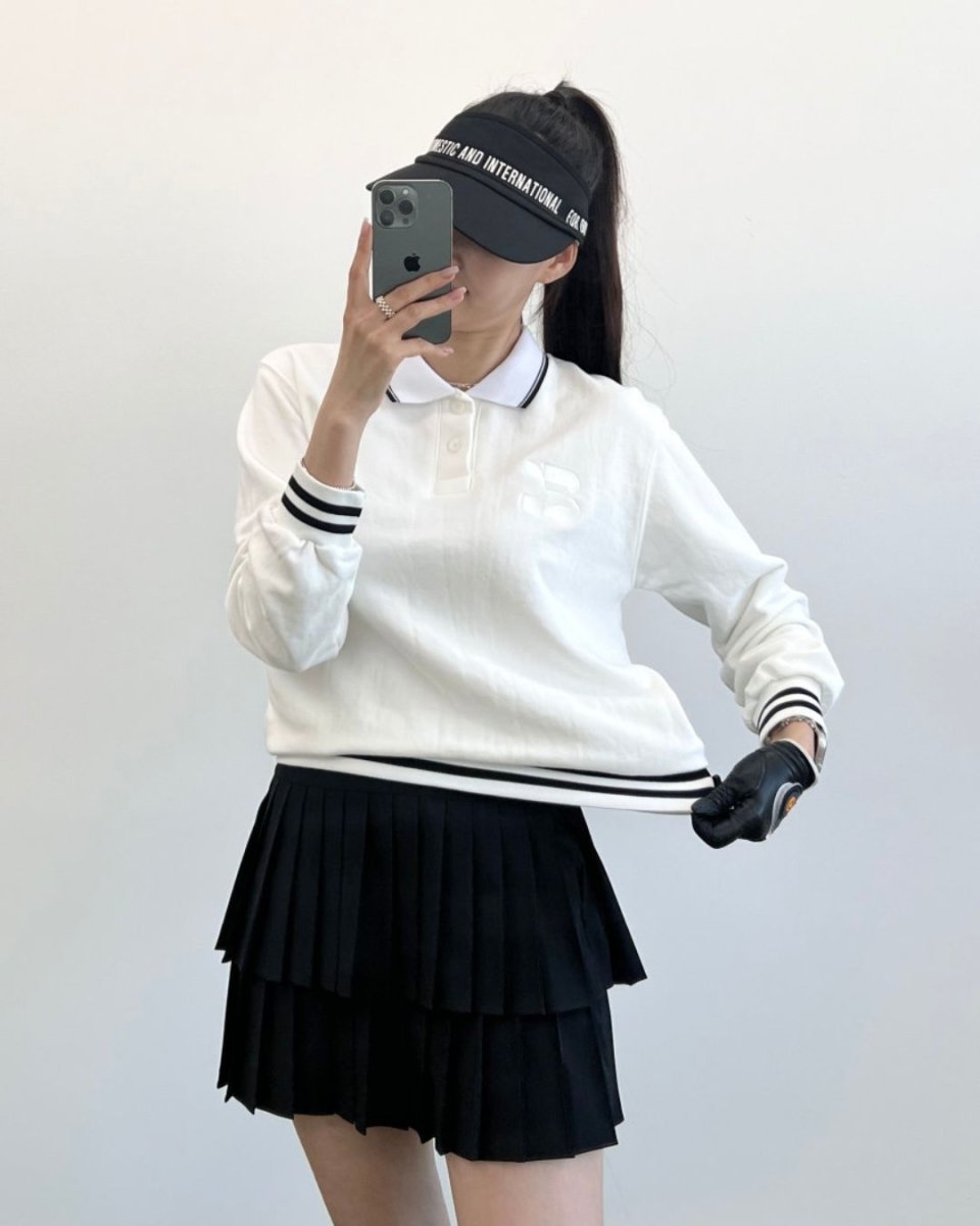 ラインリブ襟付きゴルフトップス CH934 - Chamule