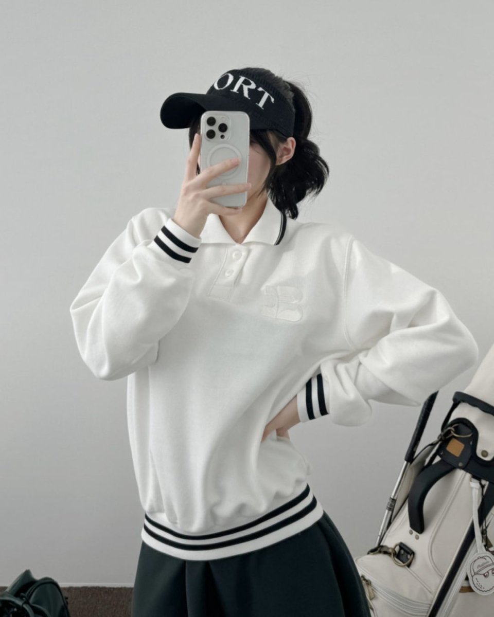 ラインリブ襟付きゴルフトップス CH934 - Chamule