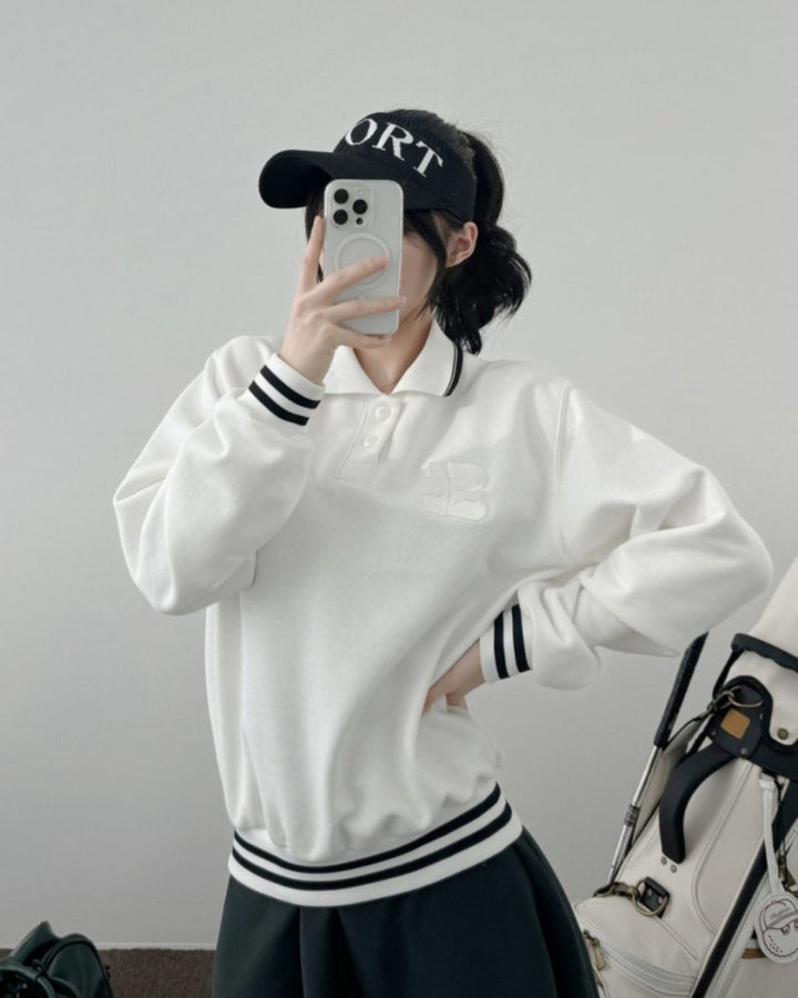 ラインリブ襟付きゴルフトップス CH934 - Chamule