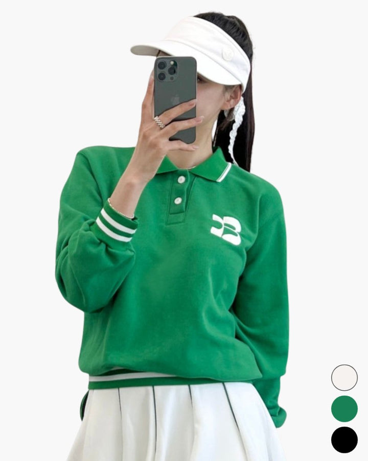 ラインリブ襟付きゴルフトップス CH934 - Chamule