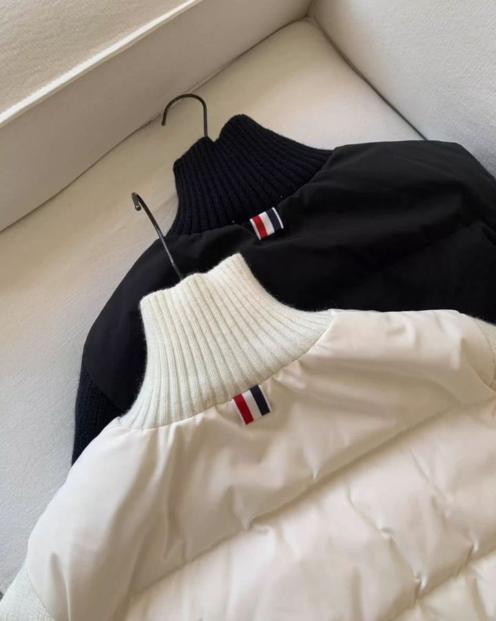 ラインニット切替ゴルフ中綿ブルゾン　CH942 - Chamule