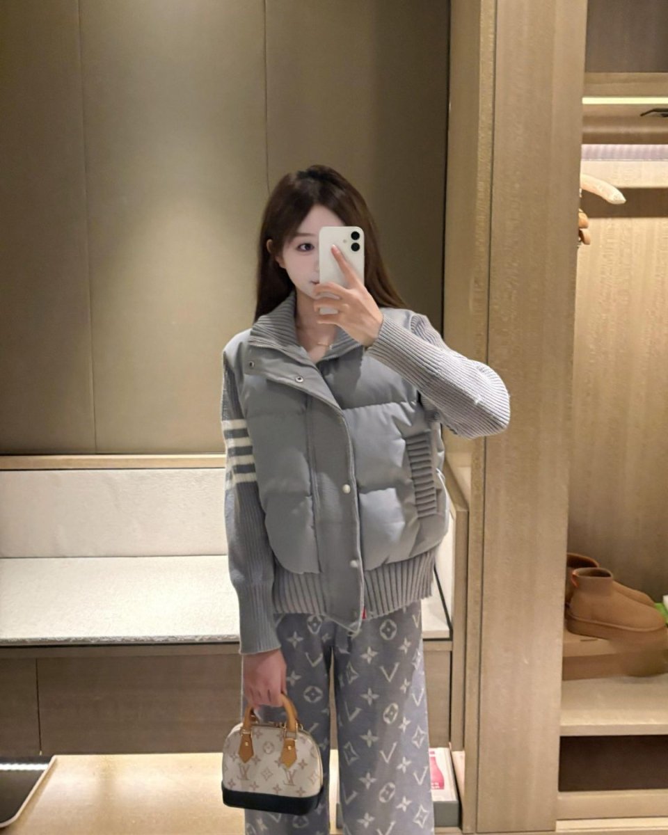 ラインニット切替ゴルフ中綿ブルゾン　CH942 - Chamule