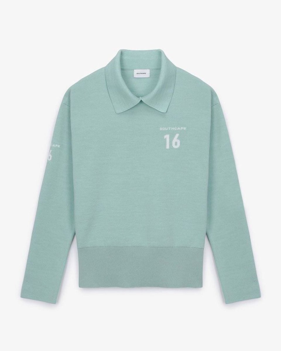 ナンバーロゴ襟付きニット ゴルフトップス　CH949 - Chamule