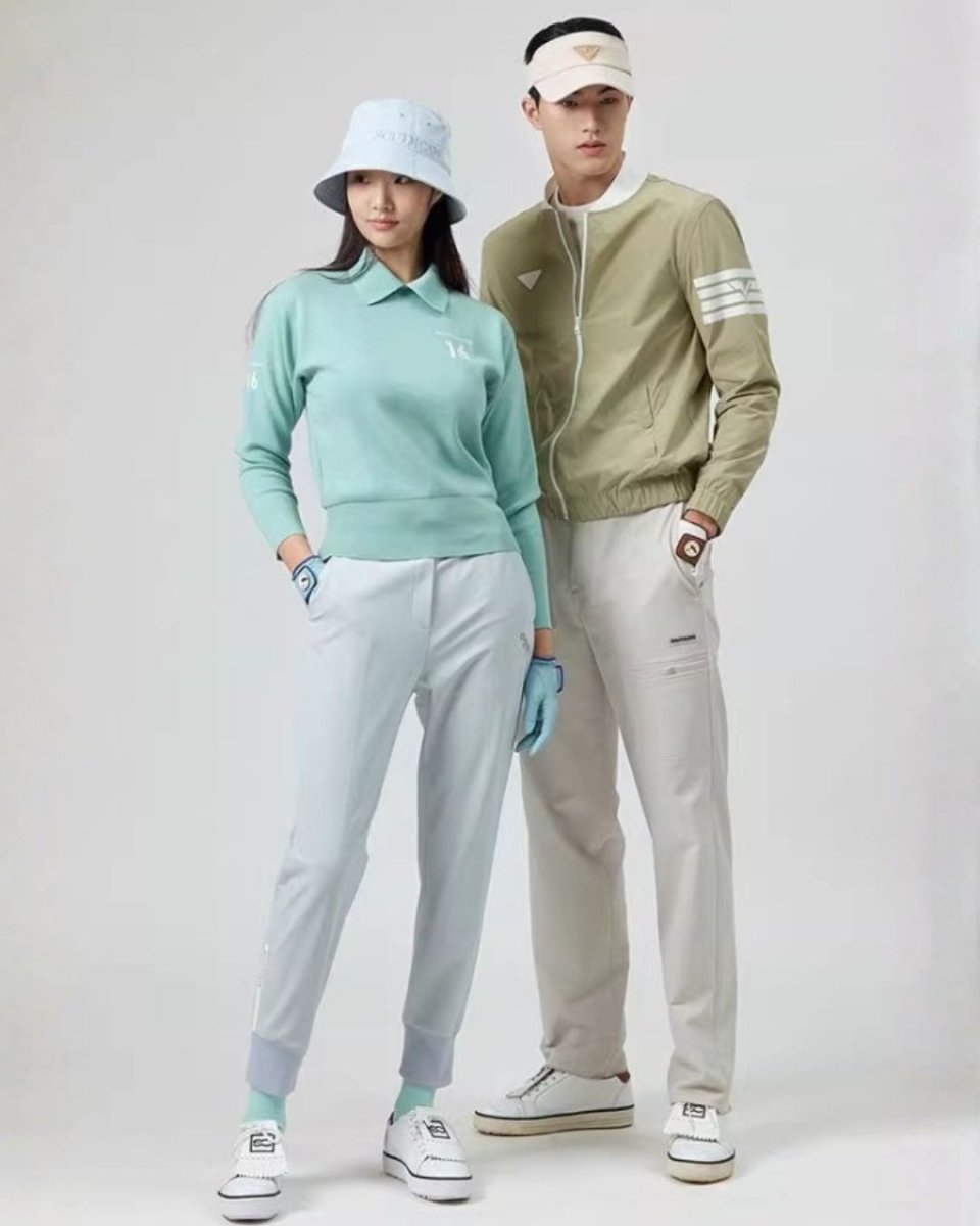 ナンバーロゴ襟付きニット ゴルフトップス　CH949 - Chamule