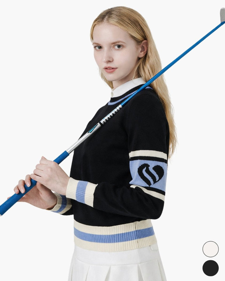 ロゴアクセントニット ゴルフトップス CH953 - Chamule