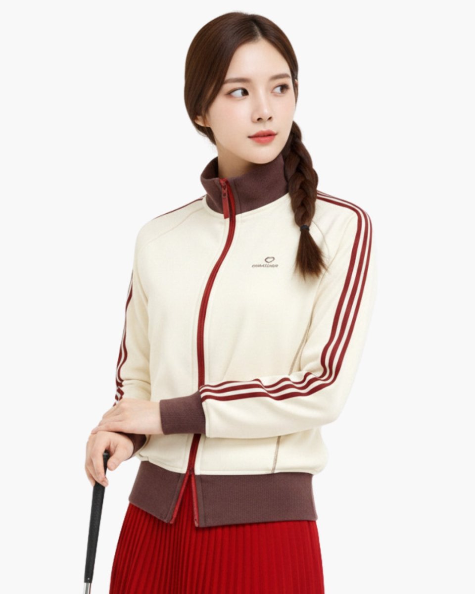 配色ラインショートジャケット ゴルフウェア　CH958 - Chamule