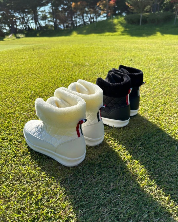 ふわ口ボア キルティングショートブーツ　CH965 - Chamule