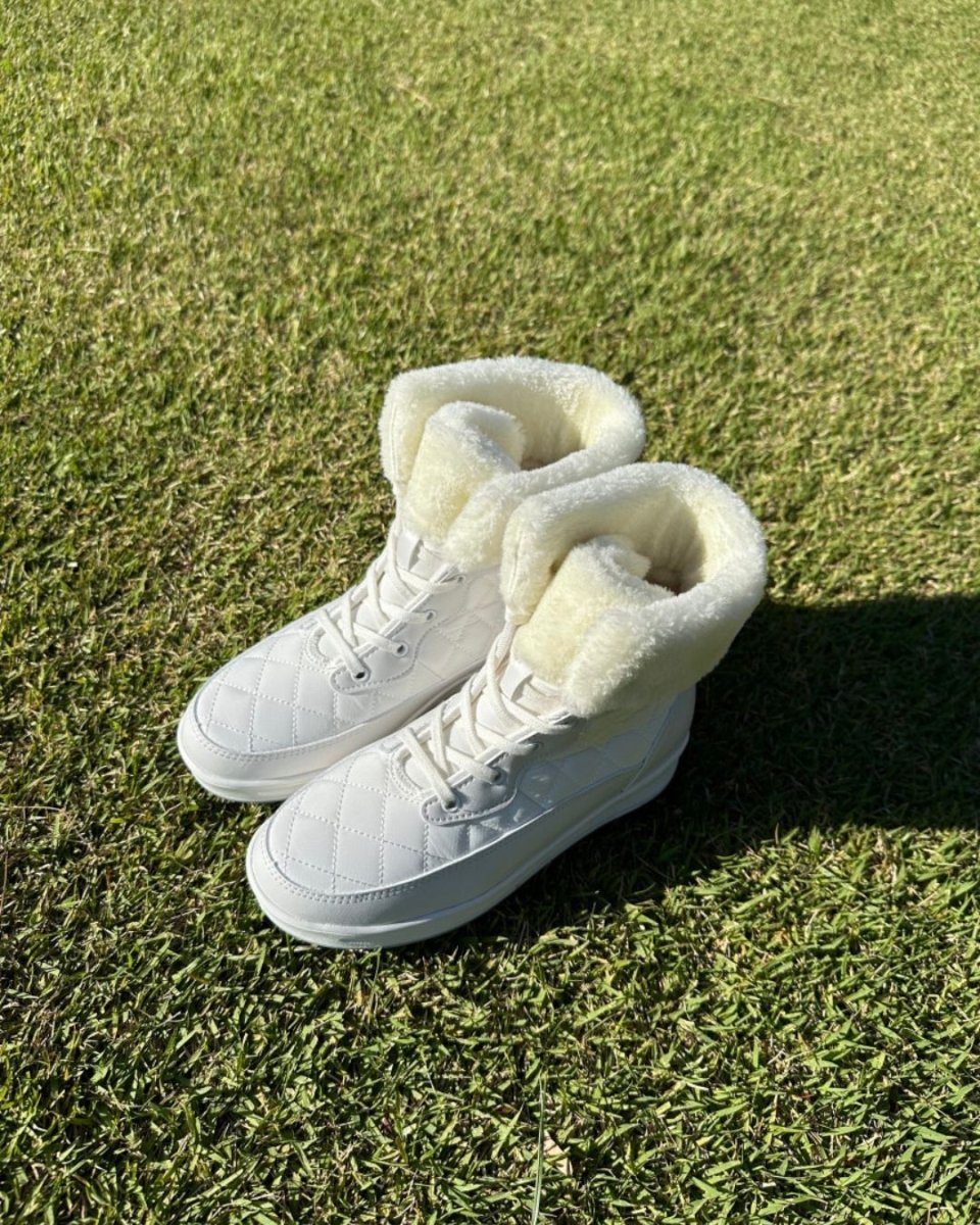 ふわ口ボア キルティングショートブーツ　CH965 - Chamule