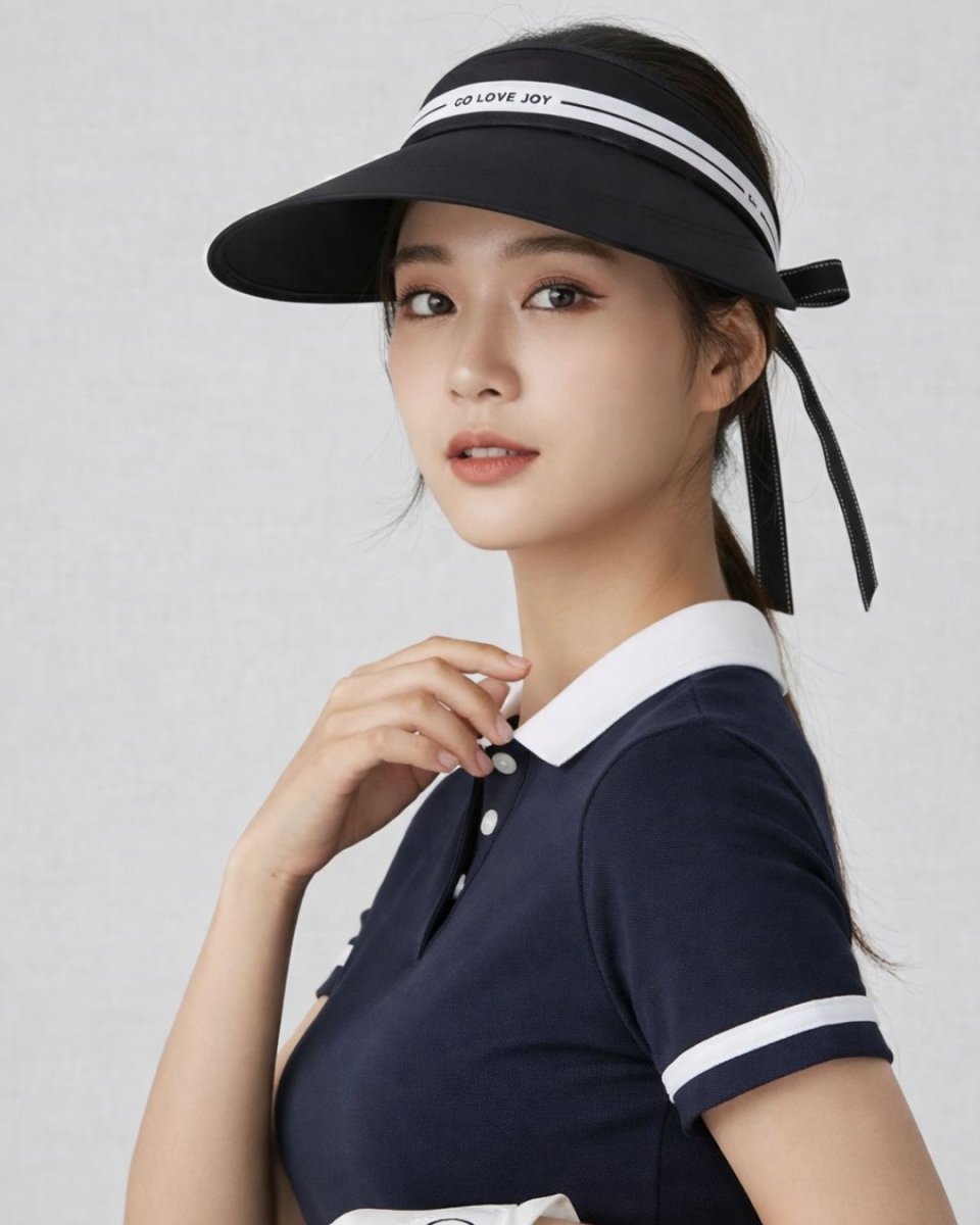 ロゴリボンゴルフサンバイザー　CH972 - Chamule