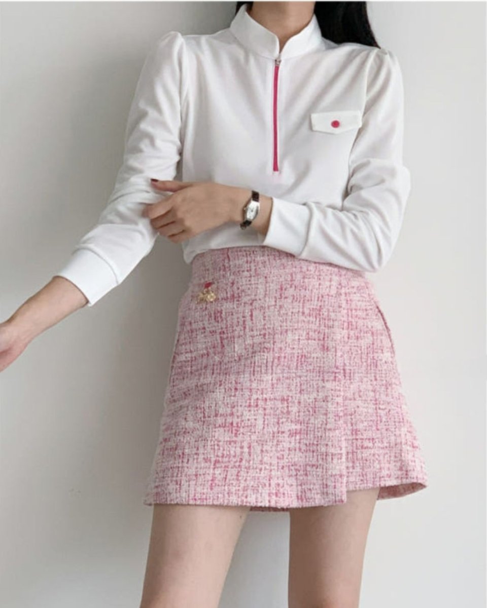 ラインアクセント ハーフジップ セットアップ　CH983 - Chamule