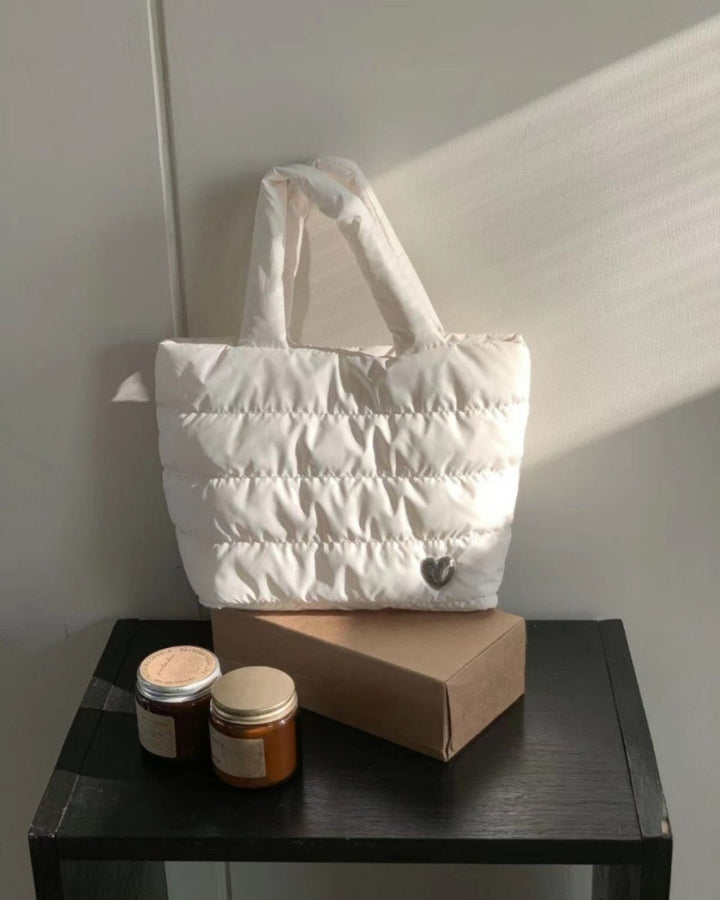 ハートチャームキルティングトートバッグ　CH991 - Chamule