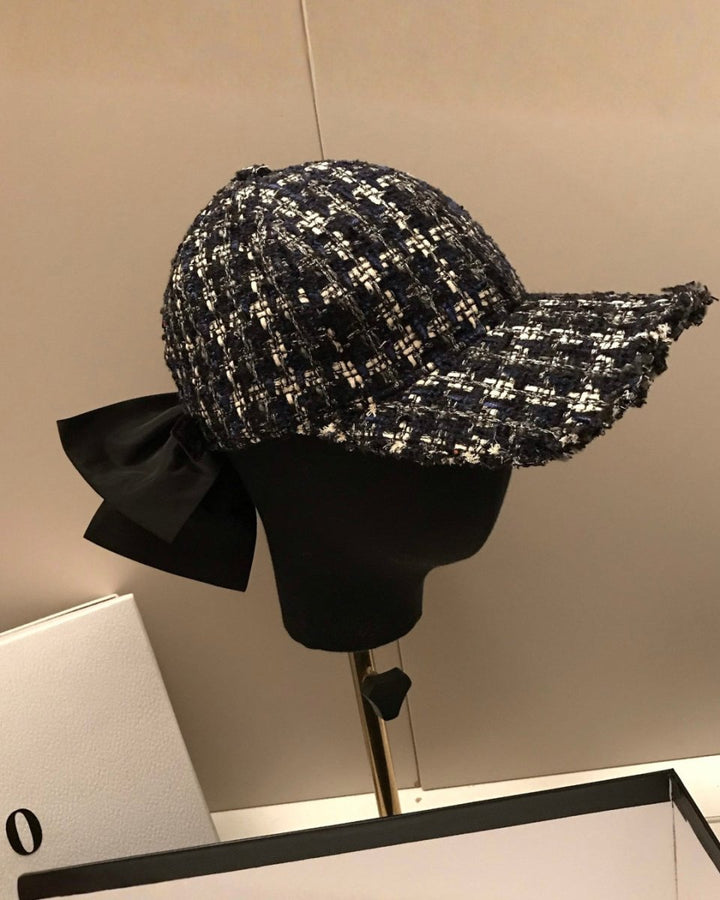 ツイードリボンキャップ CH998 - Chamule