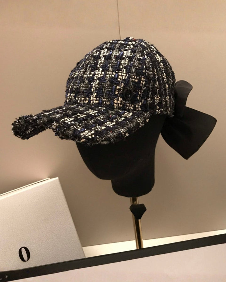 ツイードリボンキャップ CH998 - Chamule