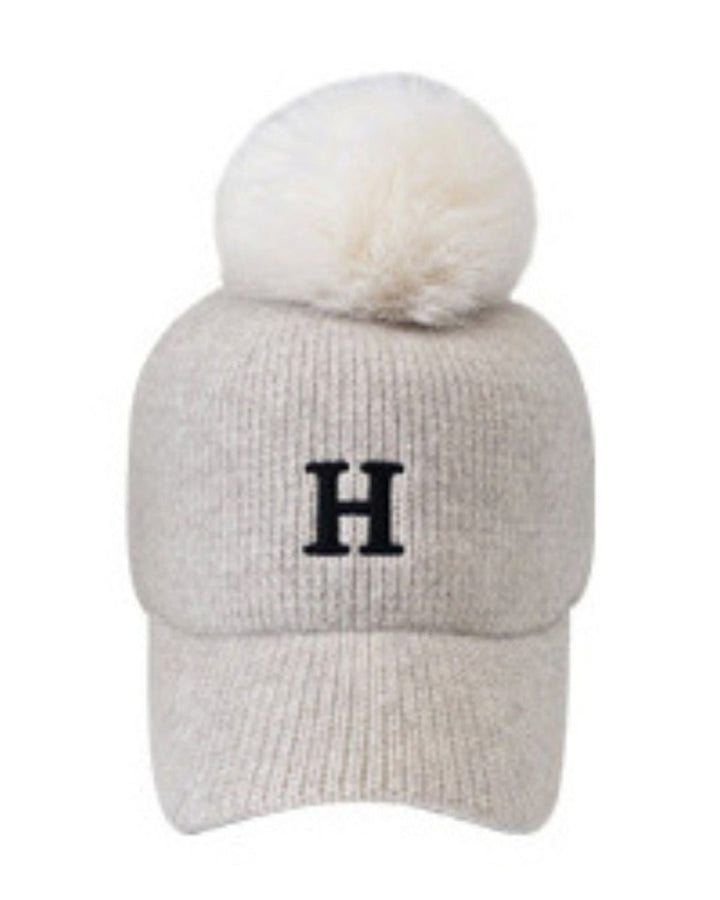 Hロゴポンポン付き帽子　CH865 - Chamule