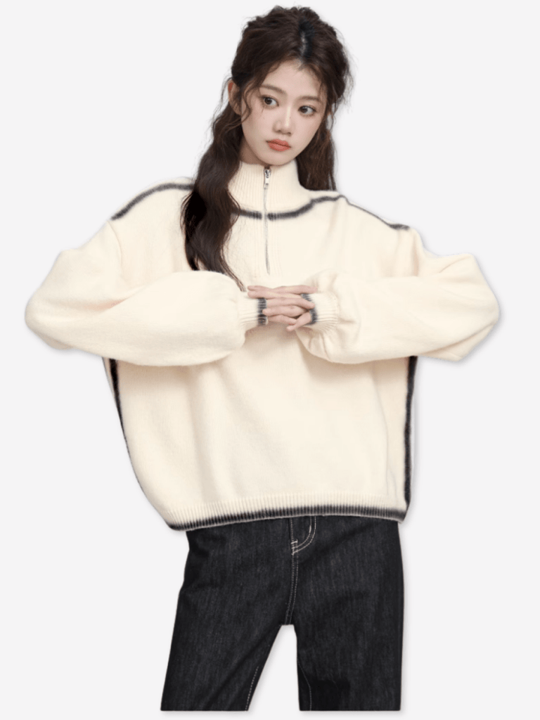 KIKO KOSTADINOV ハーフジップタートルネックカットソー KIKO KOSTADINOV ハーフジップタートルネックカットソー KIKO