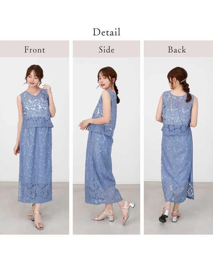 【４ＷＡＹで着回せる新感覚レース浴衣セット】　 - Chamule