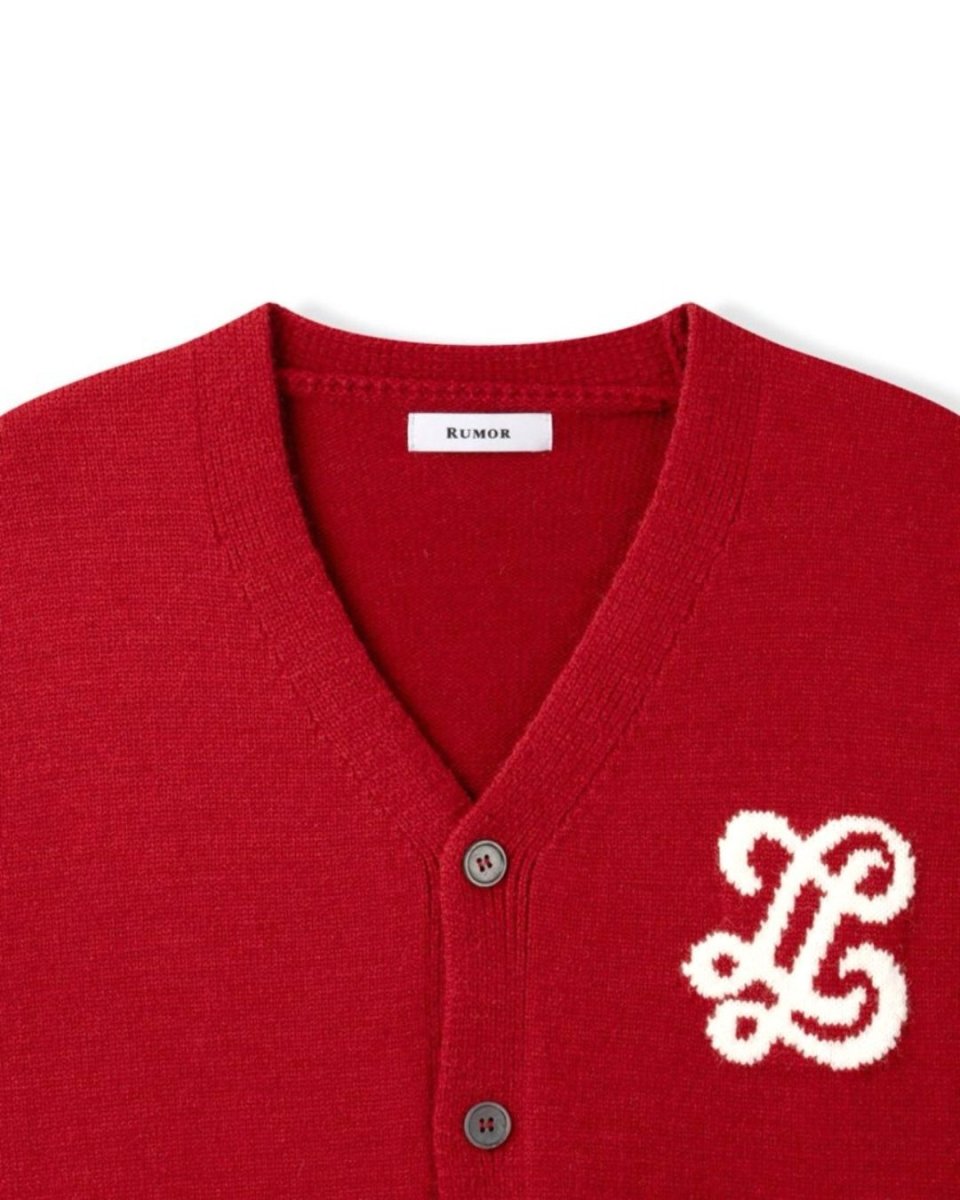 ロゴVネックニットカーディガン CH1004 - Chamule