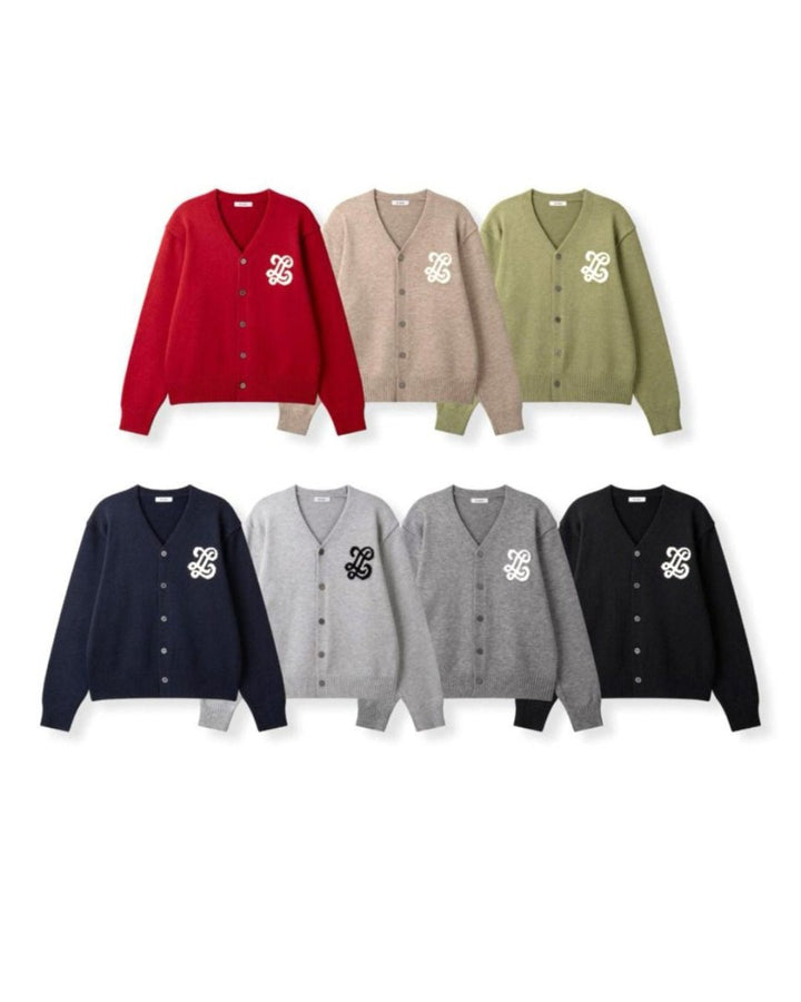 ロゴVネックニットカーディガン CH1004 - Chamule