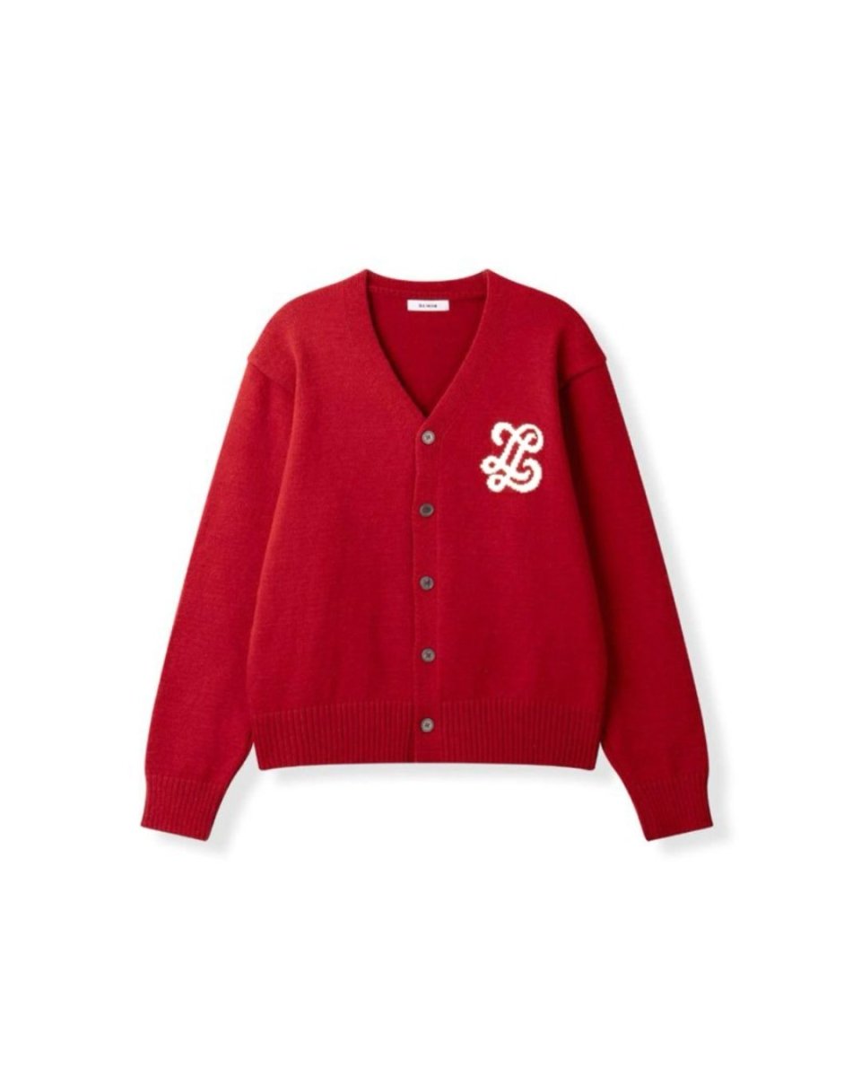 ロゴVネックニットカーディガン CH1004 - Chamule