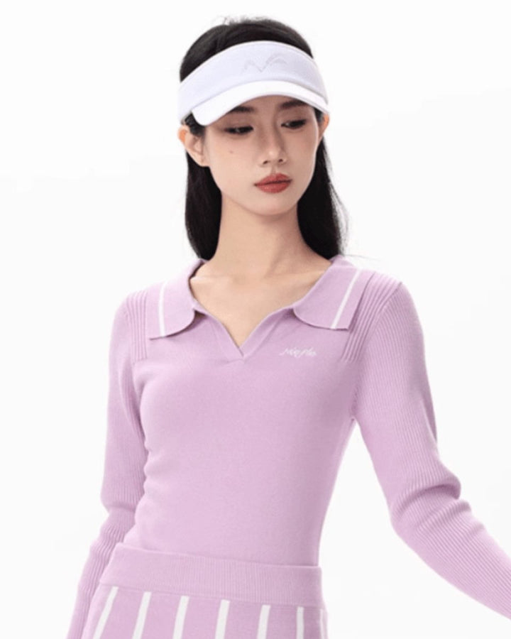 Vネックのスポーツスーツ セットアップ【上下別売り】　CH835 - Chamule