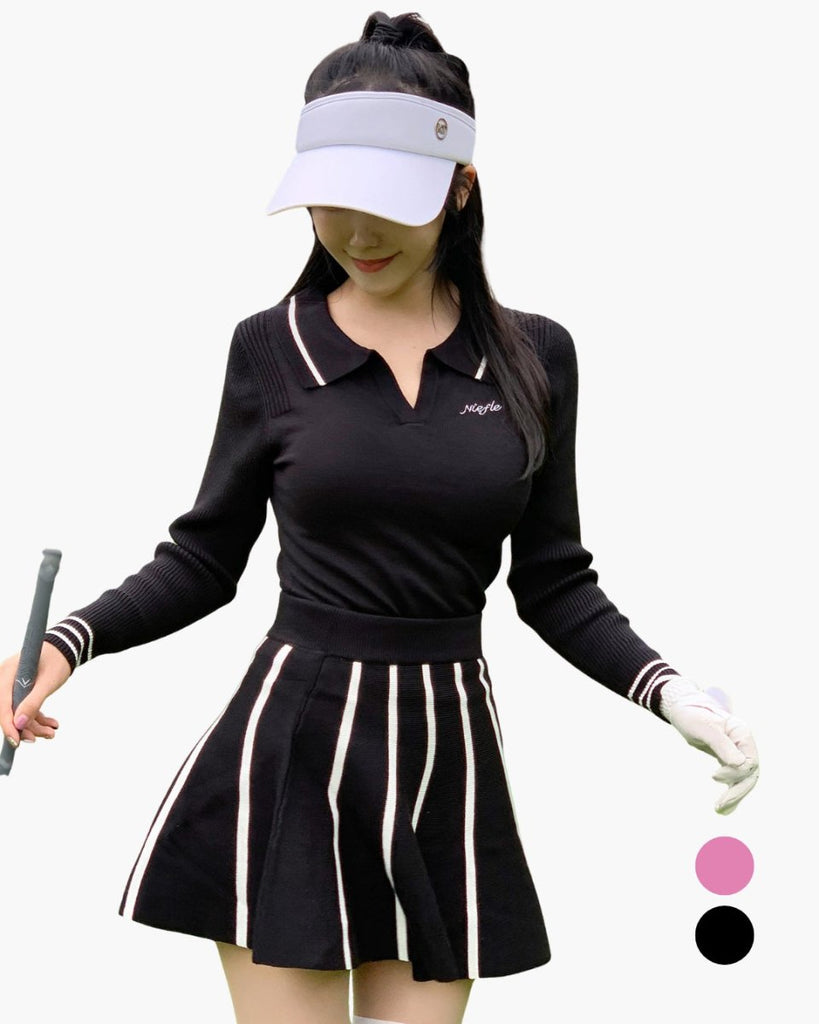 Vネックのスポーツスーツ セットアップ【上下別売り】CH916 - Chamule