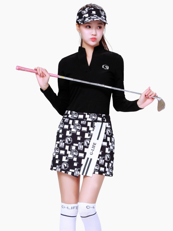 Korean tops & skirt set ch227