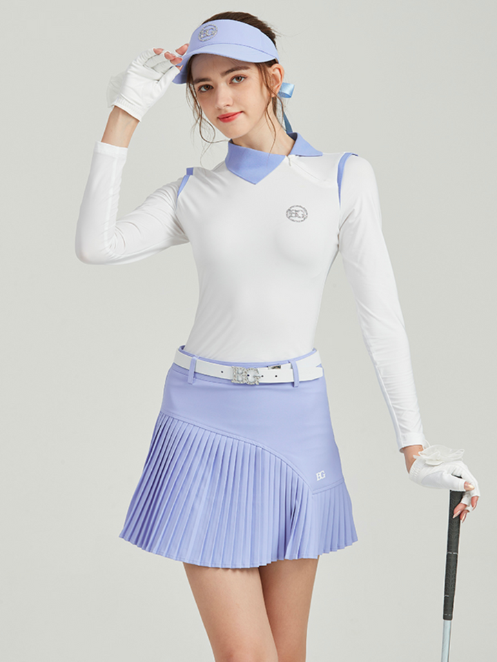 Abbigliamento da golf a colori contrastanti ch016