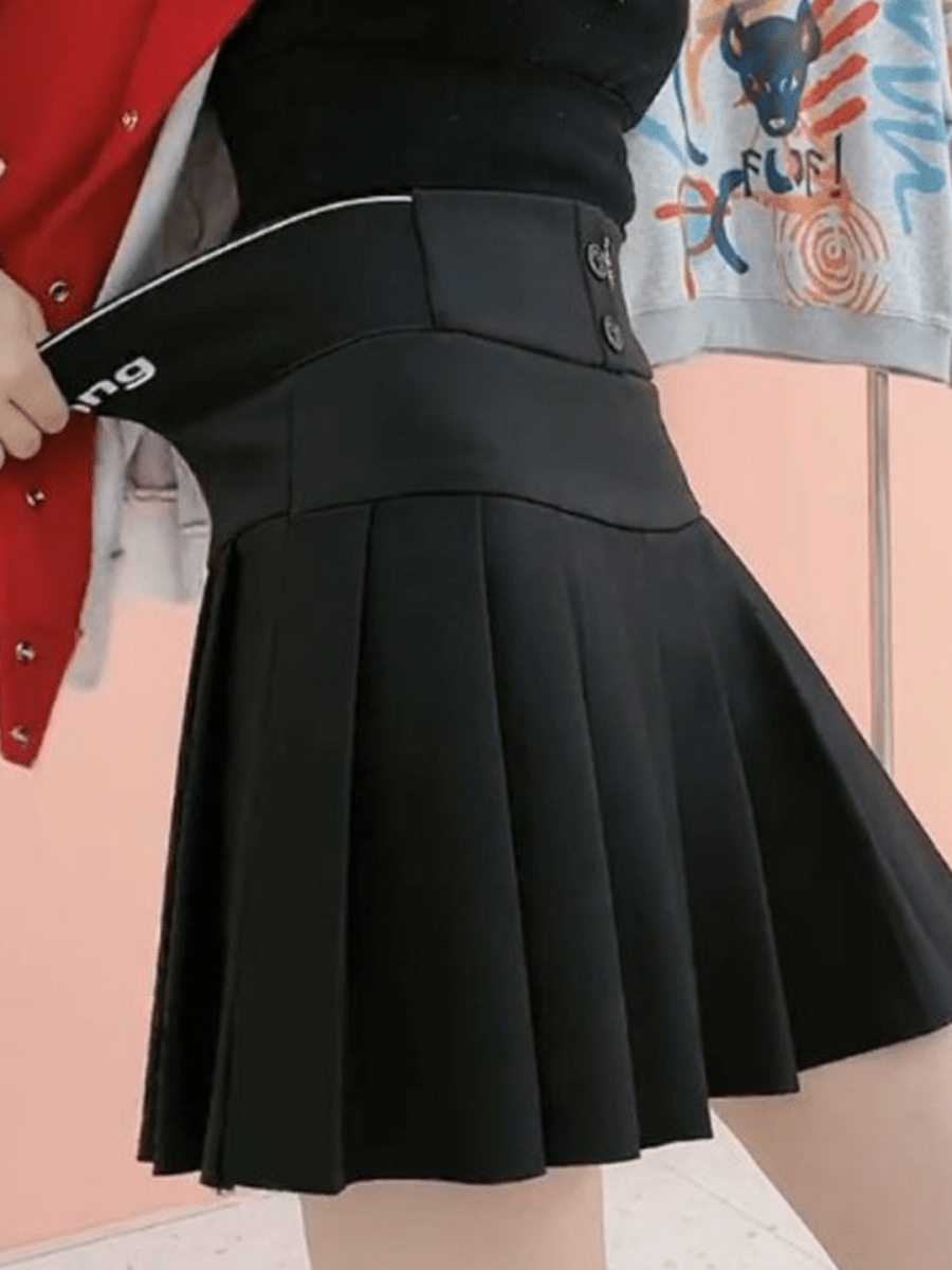 ハイウエストプリーツスカート ch143 - Chamule