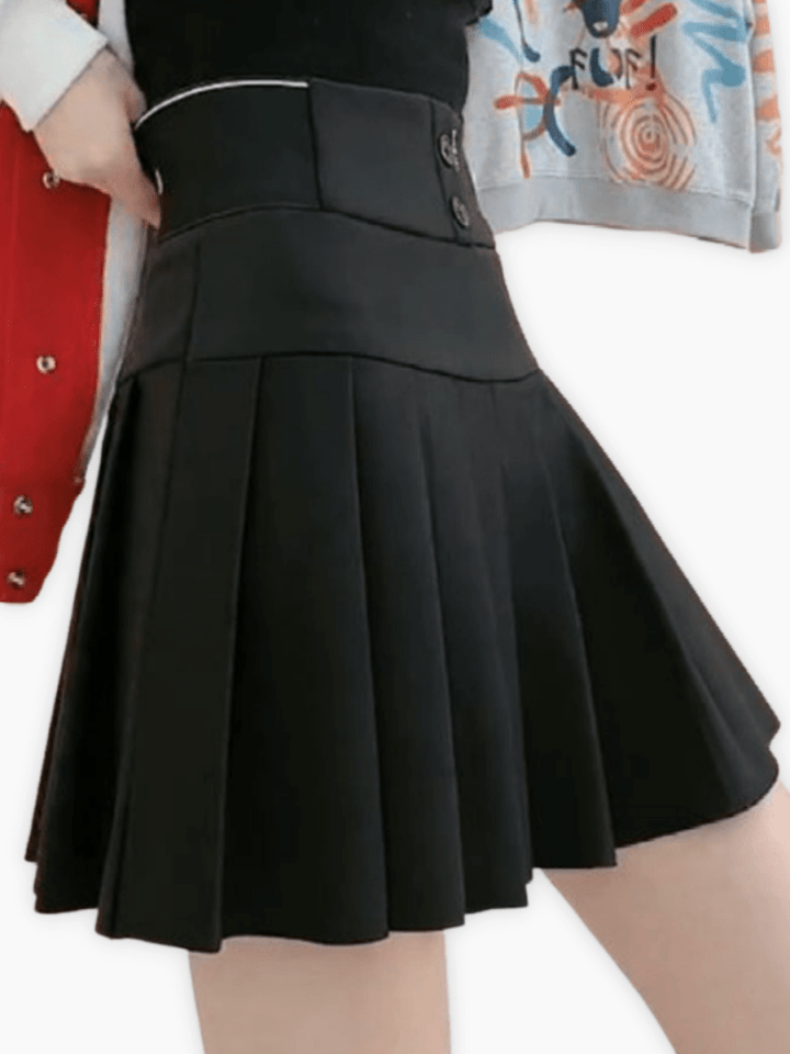 ハイウエストプリーツスカート ch143 - Chamule