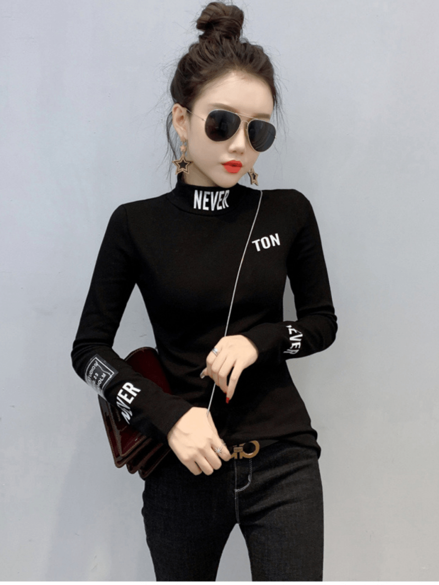 マッチスリム裏起毛トップス ch182 - Chamule