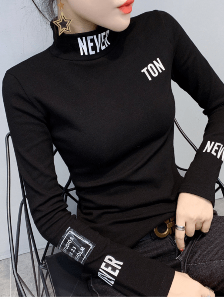 マッチスリム裏起毛トップス ch182 - Chamule