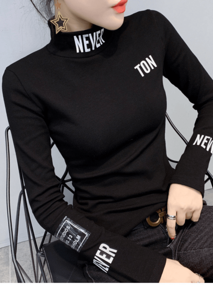 マッチスリム裏起毛トップス ch182 - Chamule