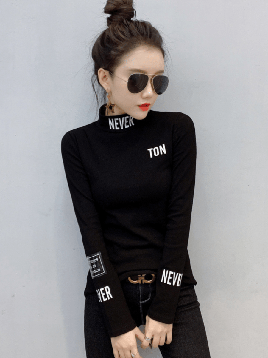 マッチスリム裏起毛トップス ch182 - Chamule