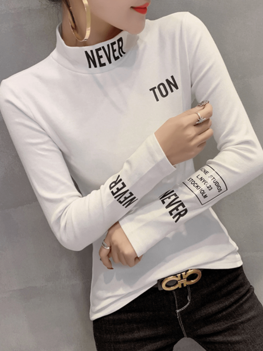 マッチスリム裏起毛トップス ch182 - Chamule