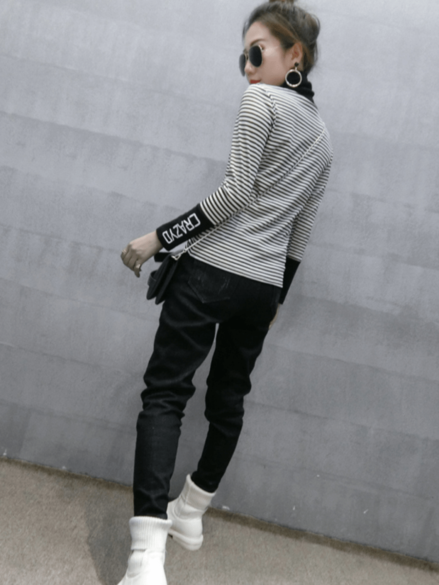 タイトトレンドボーダートップス ch190 - Chamule