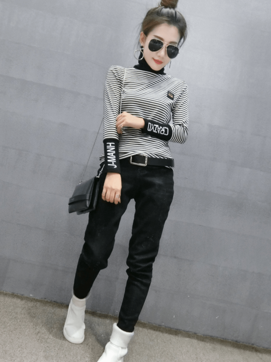 タイトトレンドボーダートップス ch190 - Chamule