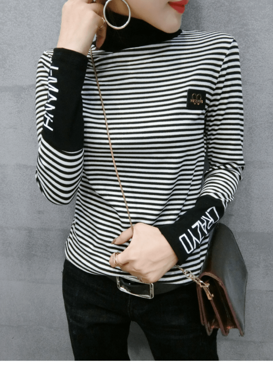 タイトトレンドボーダートップス ch190 - Chamule