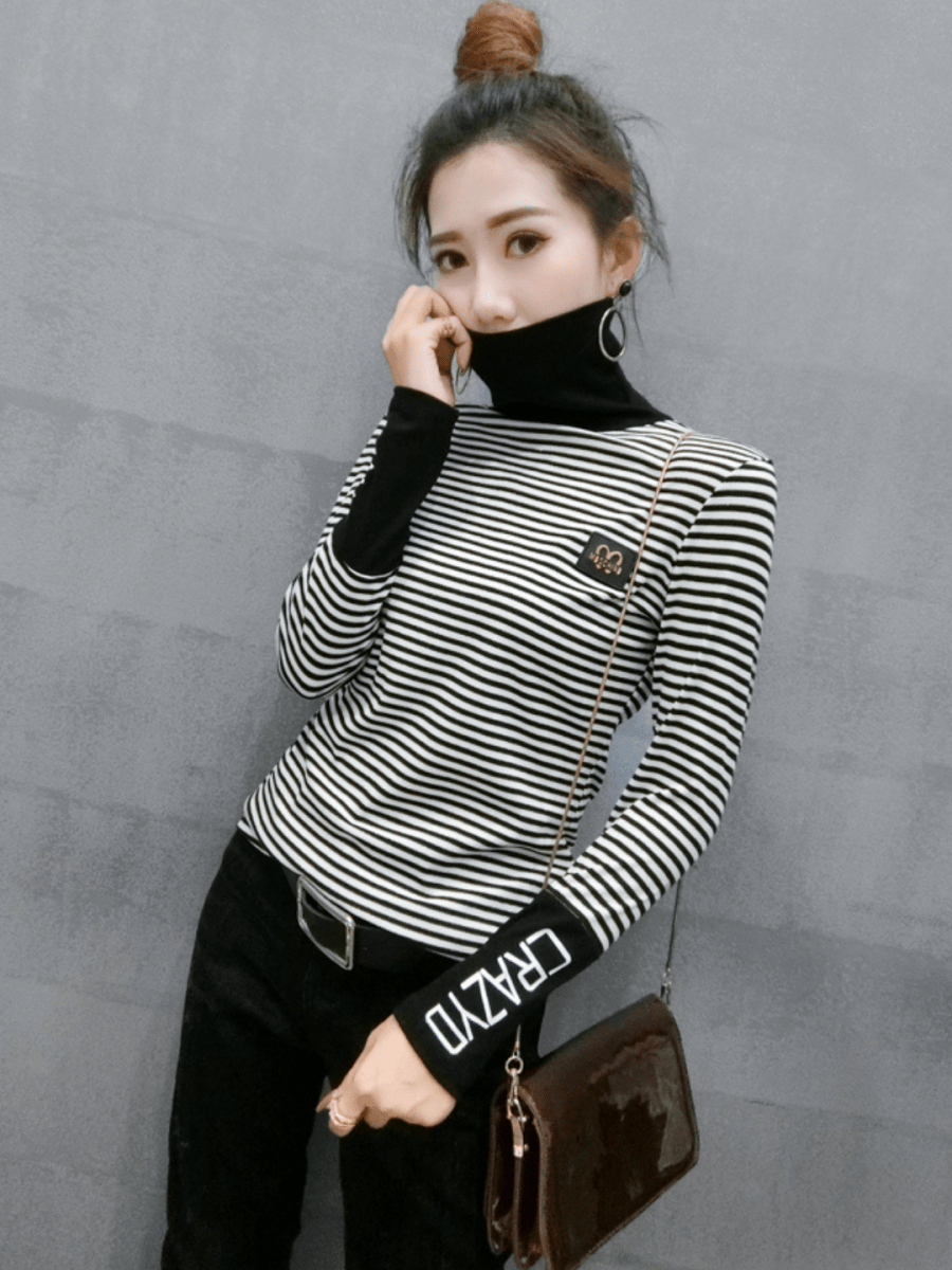 タイトトレンドボーダートップス ch190 - Chamule